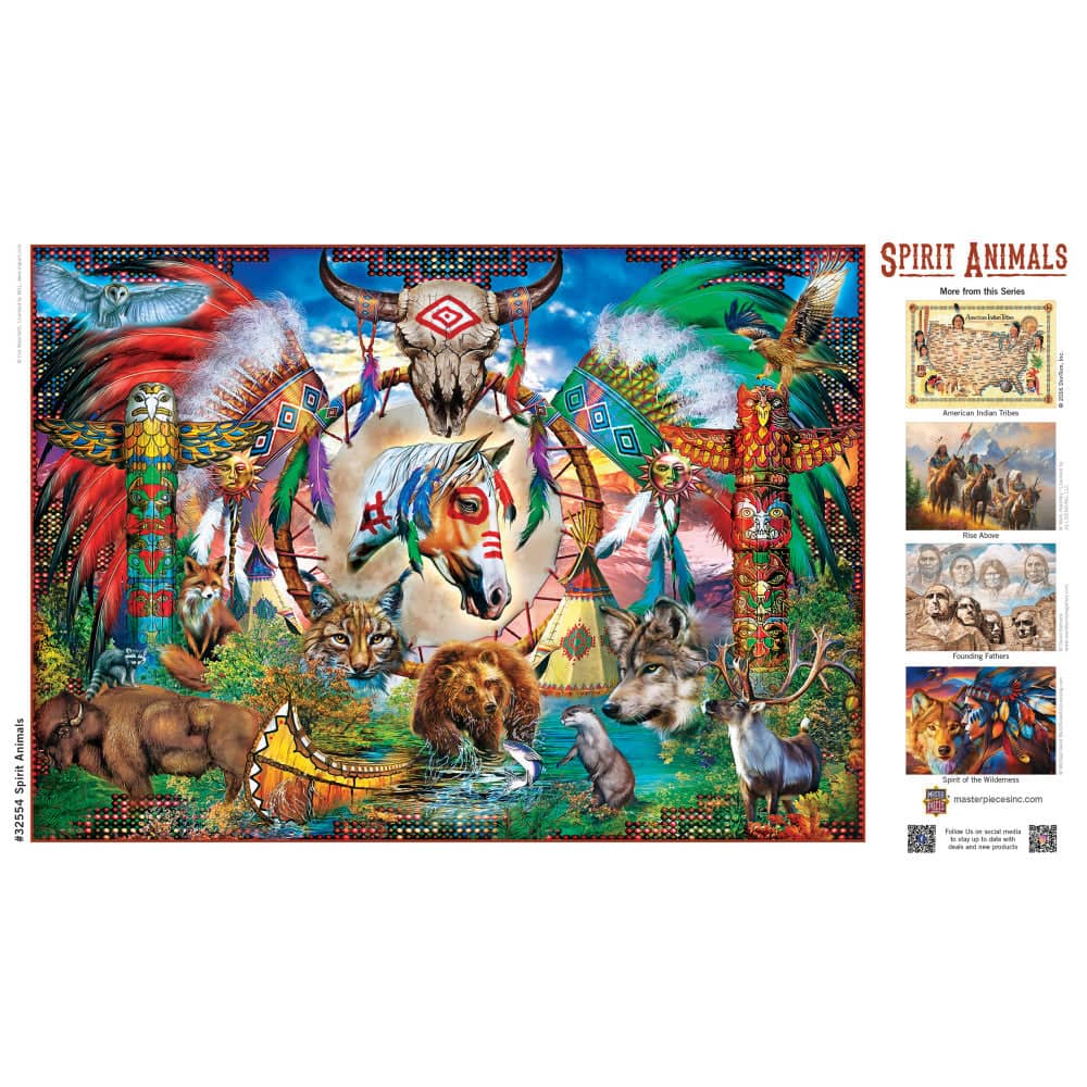 Tribal Spirit - Spirit Animals 500 Piece Jigsaw Puzzle (ONLINE ORDER ONLY)