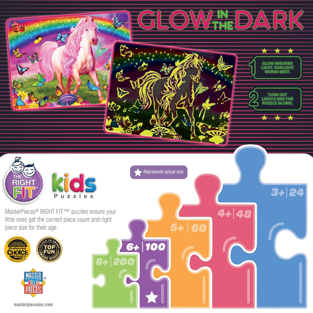 Glow in the Dark - Rainbow World 100 Piece Jigsaw Puzzle (ONLINE ORDER ONLY)
