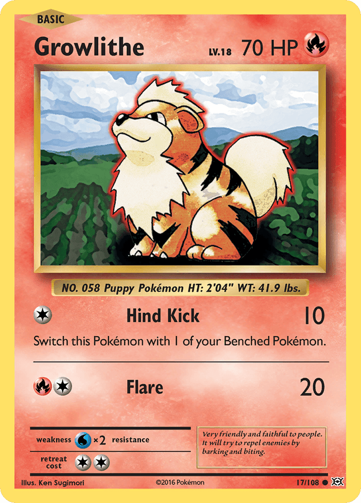 Growlithe (17/108) [XY: Evolutions] (Online Only)