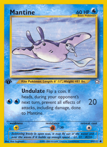 Mantine (64/111) [Neo Genesis 1st Edition] (Online Only)