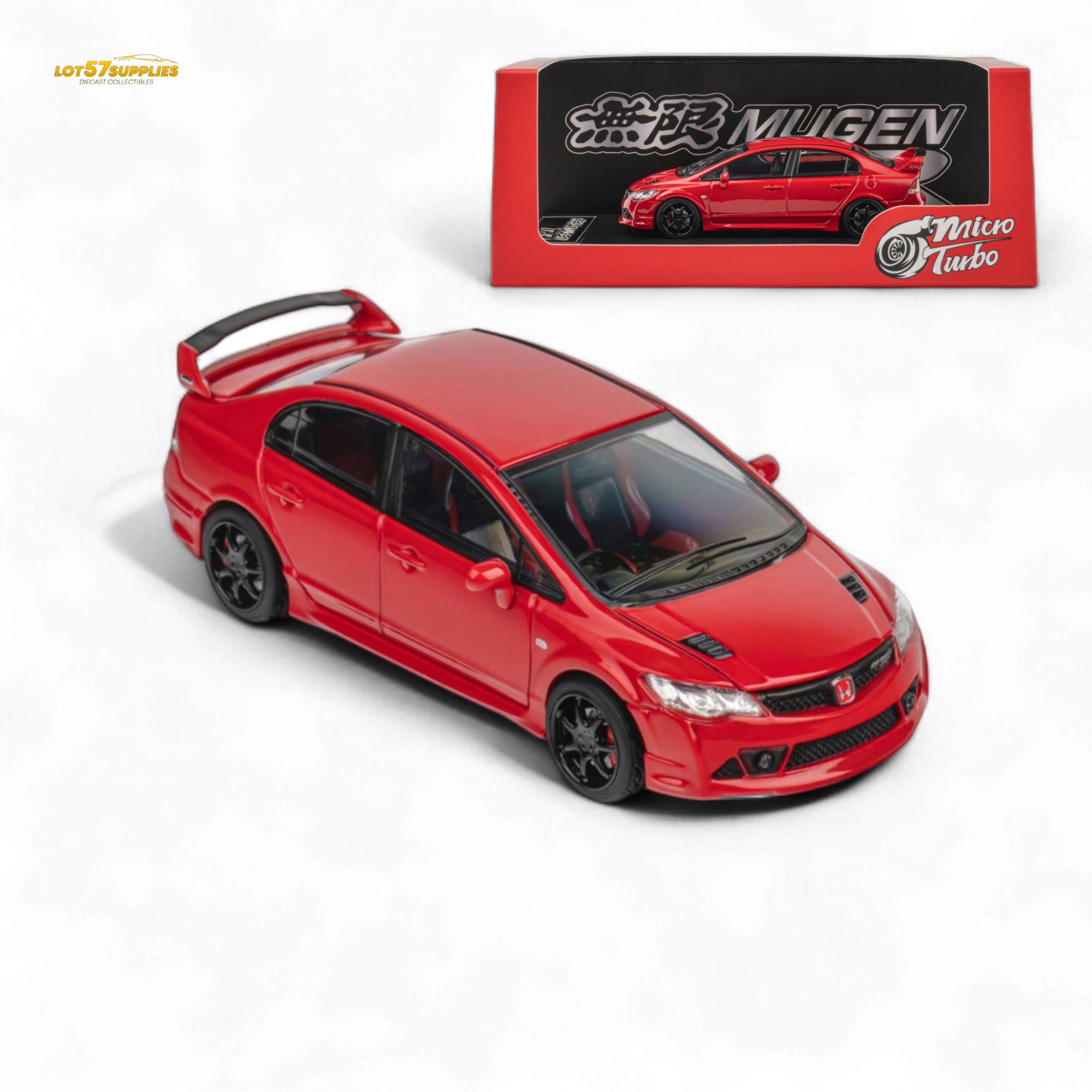 Microturbo FD2 MUGEN RR Custom - Red 1/64 (ONLINE ORDER ONLY)