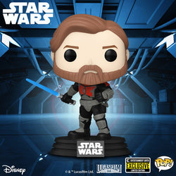 Star Wars: The Clone Wars Obi-Wan Kenobi Mandalorian Armor Pop! Vinyl Figure #599 - Entertainment Earth Exclusive (Online Order Only)