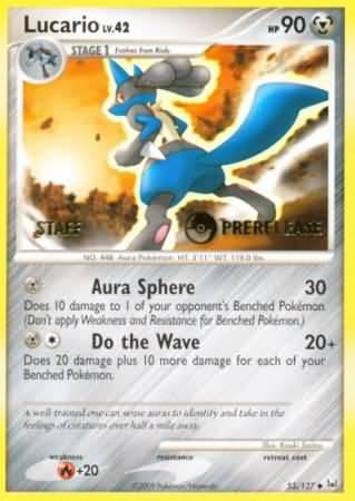 Lucario (53/127) (Staff Prerelease Promo) [Diamond & Pearl: Black Star Promos] (Online Only)