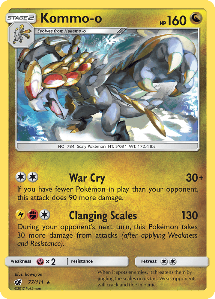 Kommo-o (77/111) [Sun & Moon: Crimson Invasion] (Online Only)
