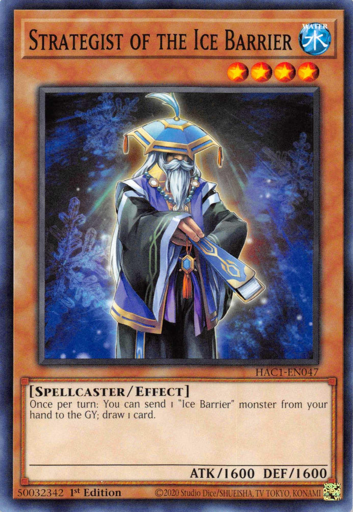 Strategist of the Ice Barrier [HAC1-EN047] Common (ONLINE ORDER ONLY)