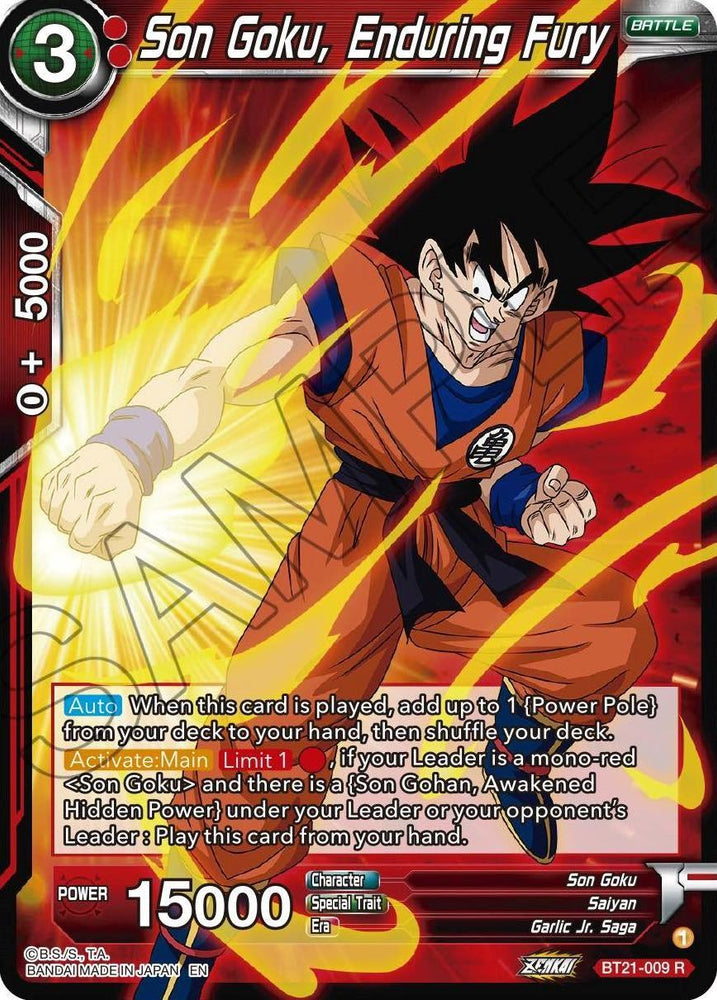 Son Goku, Enduring Fury (BT21-009) [Wild Resurgence] (ONLINE ORDER ONLY)