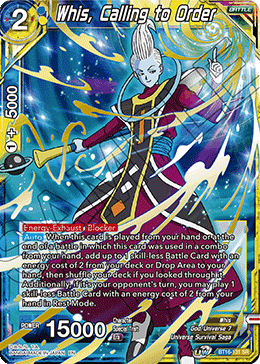 Whis, Calling to Order (BT16-131) [Realm of the Gods] (ONLINE ORDER ONLY)