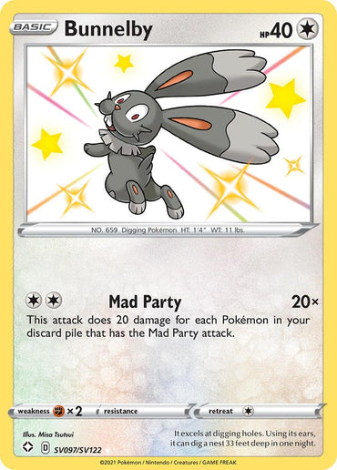 Bunnelby (SV097/SV122) [Sword & Shield: Shining Fates] (Online Only)