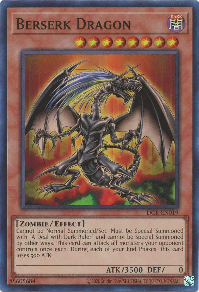 Berserk Dragon (25th Anniversary) [DCR-EN019] Super Rare (ONLINE ORDER ONLY)