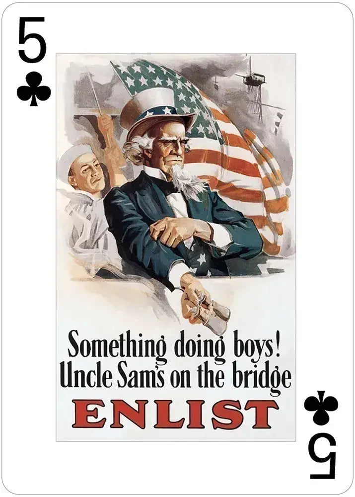 USA Posters of World Wars I and II Poker Deck (ONLINE ORDER ONLY)