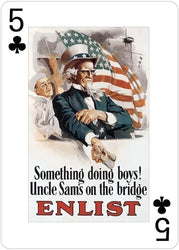 USA Posters of World Wars I and II Poker Deck (ONLINE ORDER ONLY)