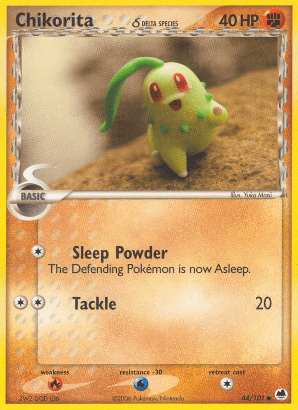 Chikorita (44/101) (Delta Species) [EX: Dragon Frontiers] (Online Only)