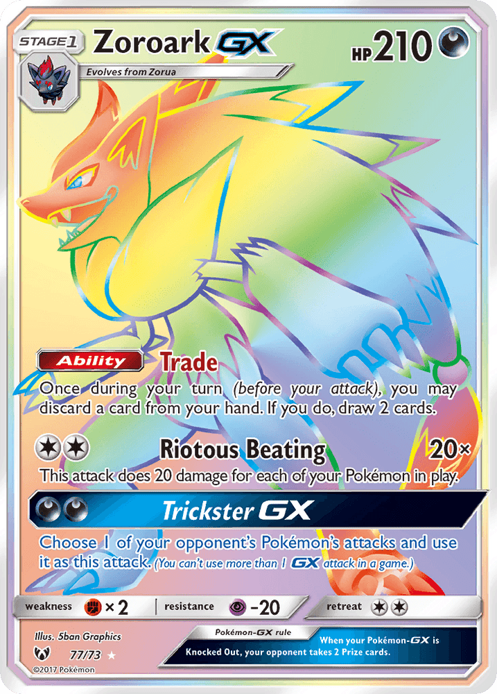 Zoroark GX (77/73) [Sun & Moon: Shining Legends] (Online Only)