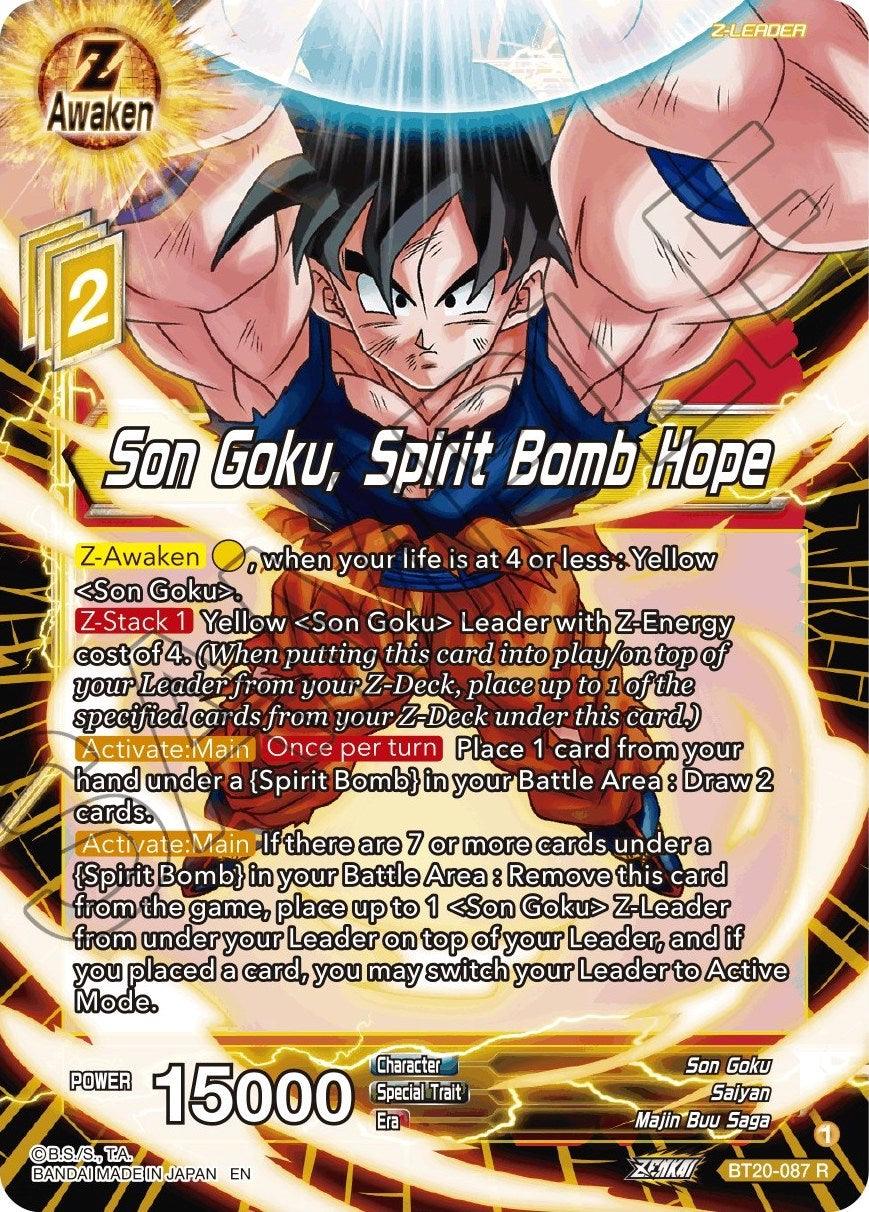 Son Goku, Spirit Bomb Hope (BT20-087) [Power Absorbed] (ONLINE ORDER ONLY)