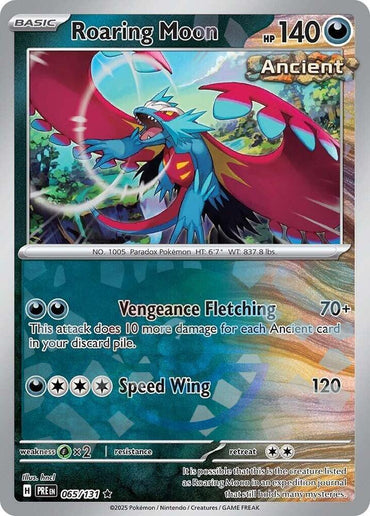 Roaring Moon (065/131) (Poke Ball Pattern) [Scarlet & Violet: Prismatic Evolutions] (Online Only)