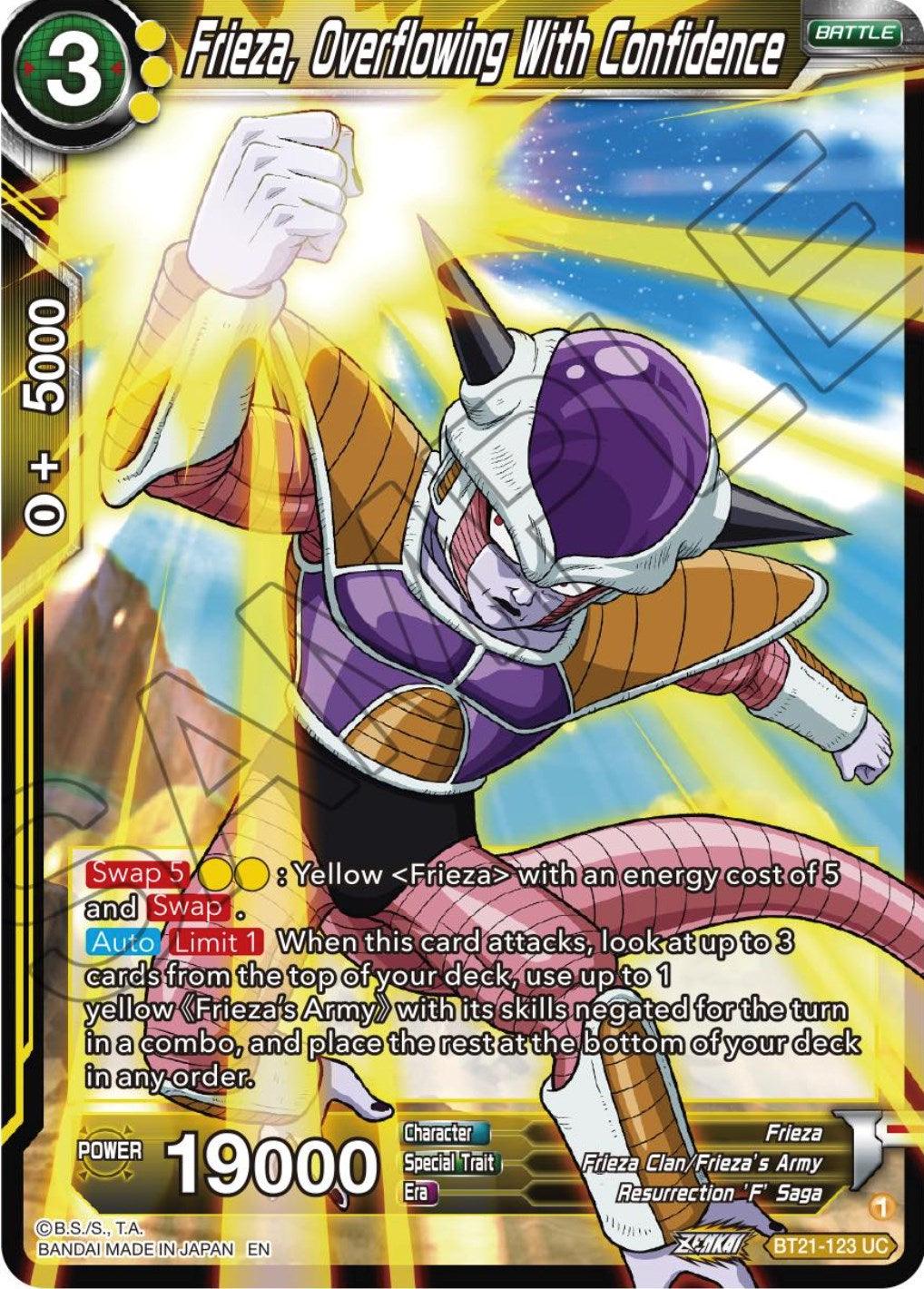 Frieza, Overflowing With Confidence (BT21-123) [Wild Resurgence] (ONLINE ORDER ONLY)
