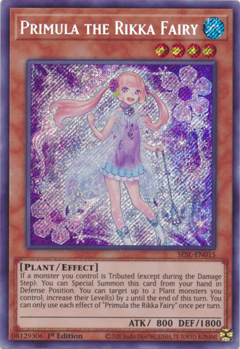 Primula the Rikka Fairy [SESL-EN015] Secret Rare (ONLINE ORDER ONLY)