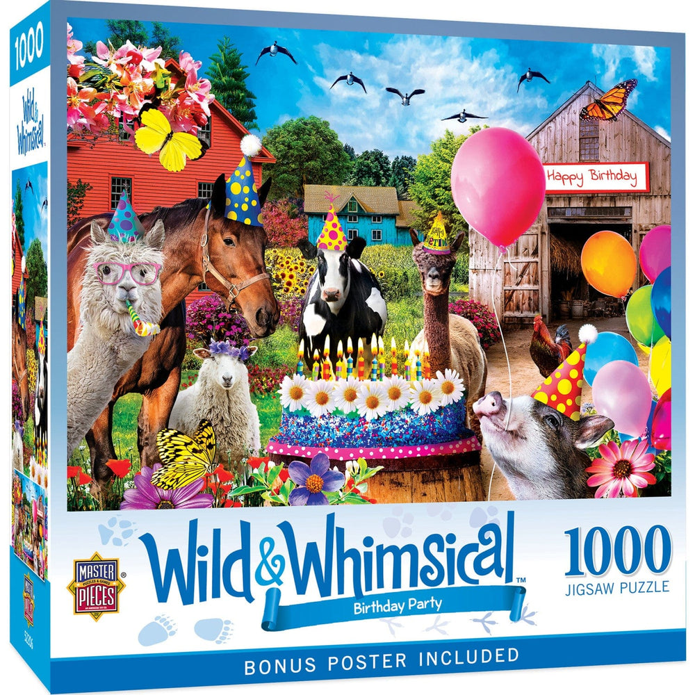 Wild & Whimsical - Birthday Party 1000 Piece Jigsaw Puzzle (ONLINE ORDER ONLY)