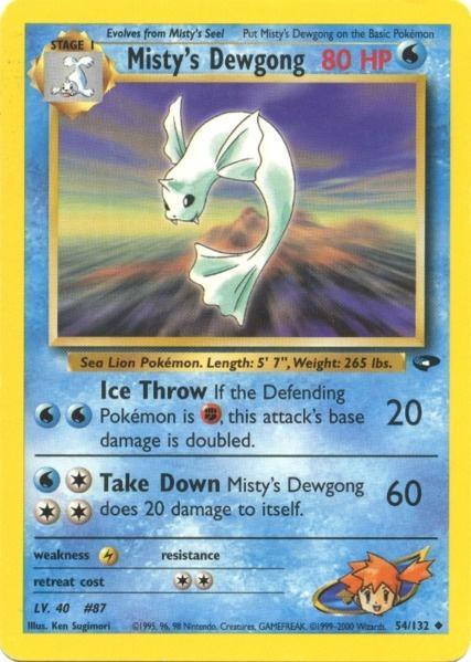 Misty's Dewgong (54/132) [Gym Challenge Unlimited] (Online Only)