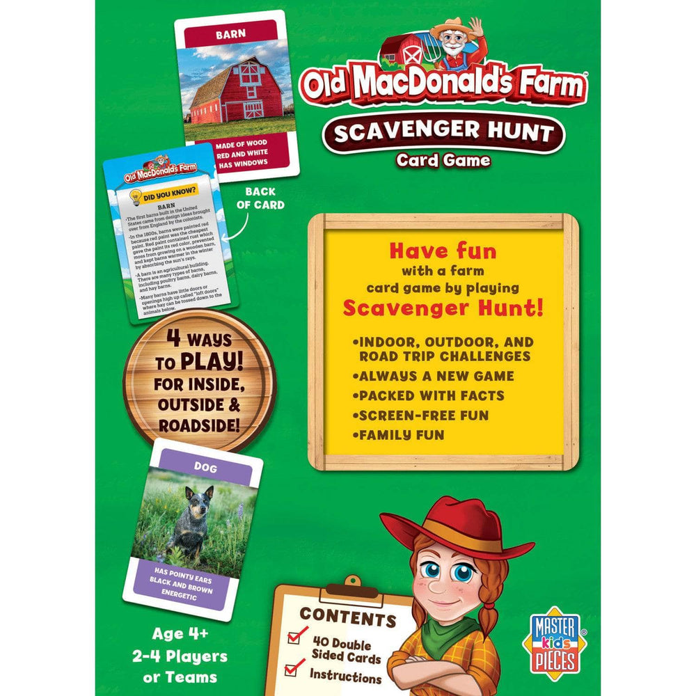 Old MacDonald's Farm - Scavenger Hunt Card Game (ONLINE ORDER ONLY)