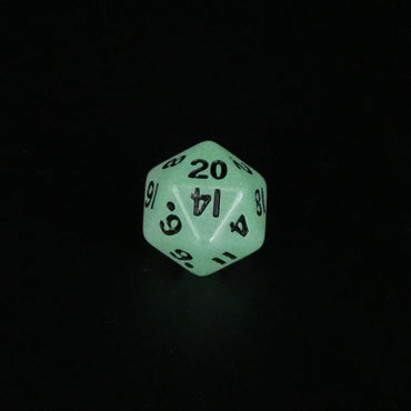 Fey Lights - Glowing - 7 Piece DnD Dice Set | Mini Acrylic RPG Gaming Dice (ONLINE ORDER ONLY)
