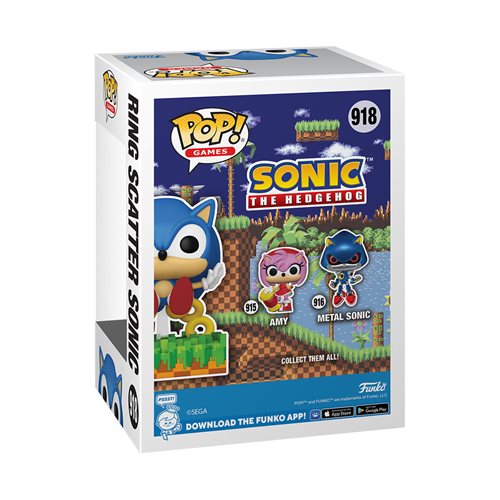 Sonic the Hedgehog Ring Scatter Sonic Funko Pop! Vinyl Figure #918 - Previews Exclusive (ONLINE ORDER ONLY)