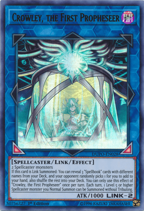 Crowley, the First Propheseer [DUPO-EN028] Ultra Rare (ONLINE ORDER ONLY)