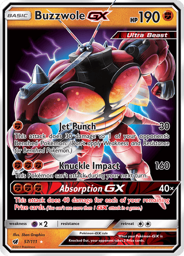 Buzzwole GX (57/111) [Sun & Moon: Crimson Invasion] (Online Only)