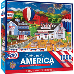 Celebrate America - Stars & Stripes 1000 Piece Jigsaw Puzzle (ONLINE ORDER ONLY)