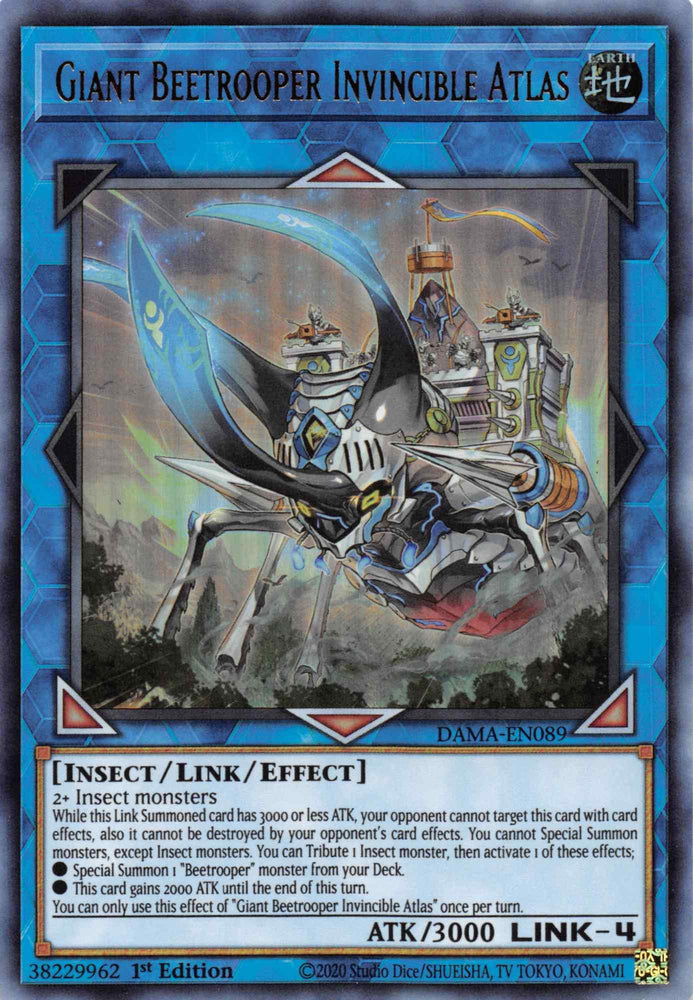 Giant Beetrooper Invicible Atlas [DAMA-EN089] Ultra Rare (ONLINE ORDER ONLY)