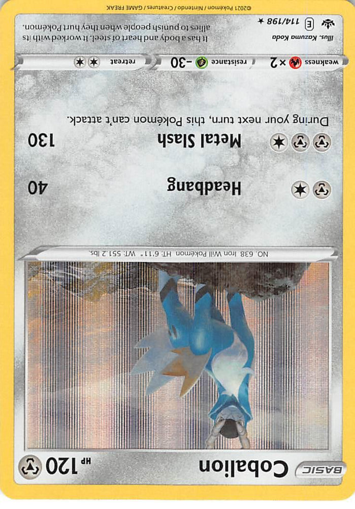 Cobalion (114/198) [Sword & Shield: Chilling Reign] (Online Only)