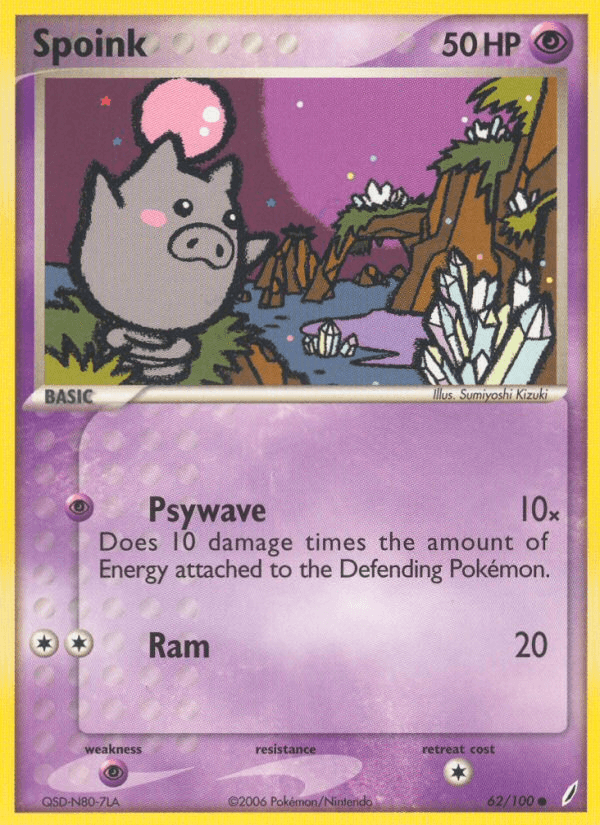 Spoink (62/100) [EX: Crystal Guardians] (Online Only)