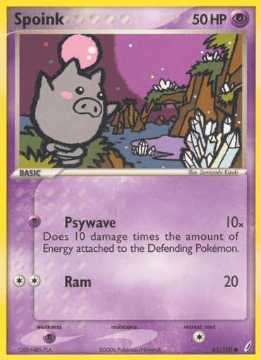 Spoink (62/100) [EX: Crystal Guardians] (Online Only)