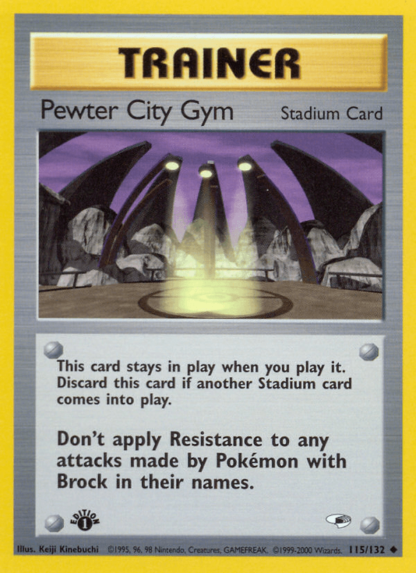 Pewter City Gym (115/132) [Gym Heroes 1st Edition] (Online Only)