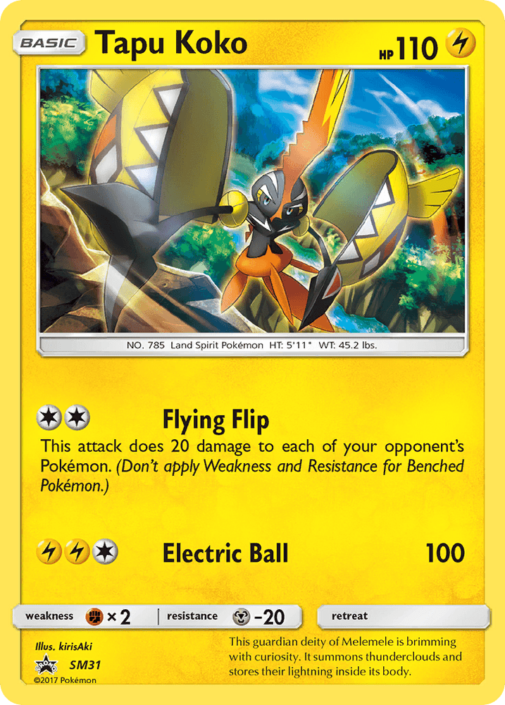 Tapu Koko (SM31) [Sun & Moon: Black Star Promos] (Online Only)