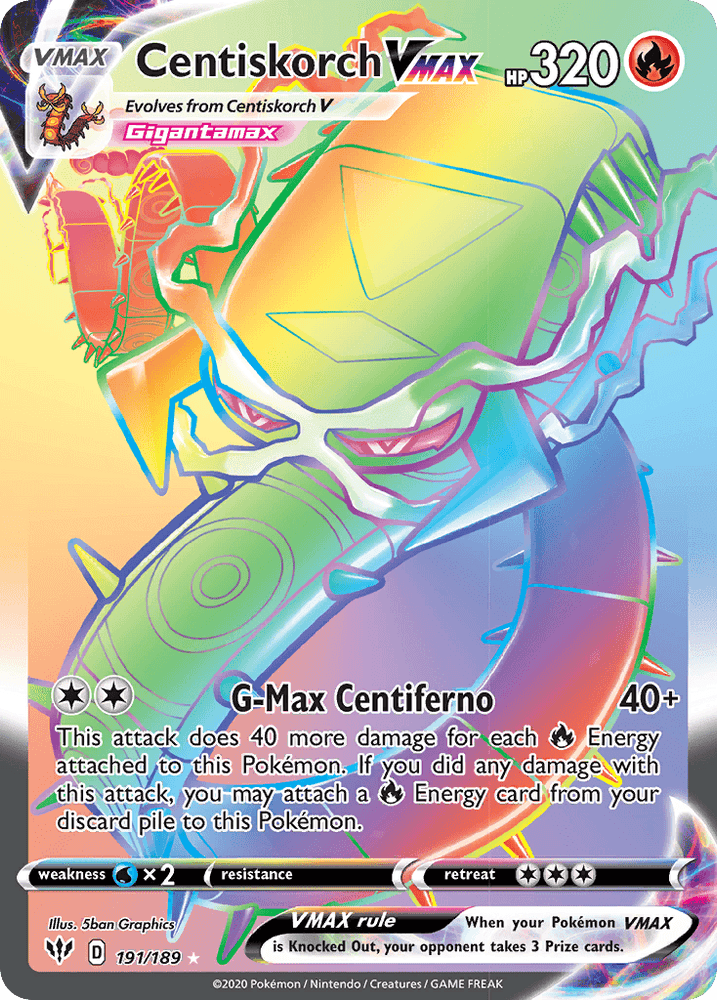 Centiskorch VMAX (191/189) [Sword & Shield: Darkness Ablaze] (Online Only)
