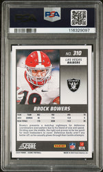 Graded 2024 Panini Score Brock Bowers #310 Rookie RC Football Card PSA 10 Gem Mint (ONLINE ORDER ONLY)