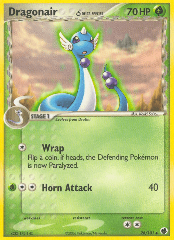 Dragonair (28/101) (Delta Species) [EX: Dragon Frontiers] (Online Only)