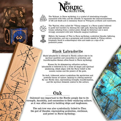Nordic Black Labradorite Stone Dice Set - Dice Around the World Collection (ONLINE ORDER ONLY)