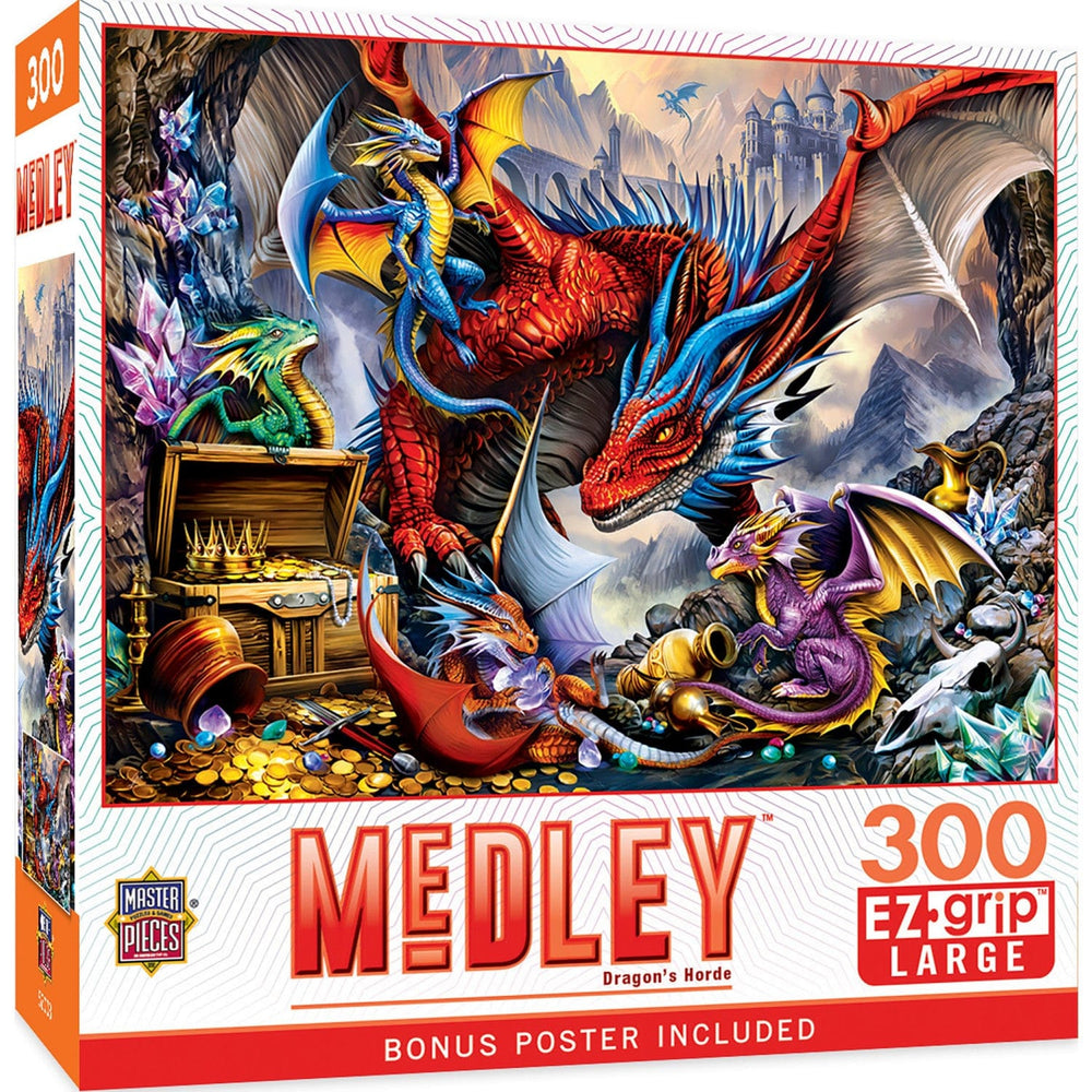 Medley - Dragon's Horde 300 Piece EZ Grip Jigsaw Puzzle (ONLINE ORDER ONLY)