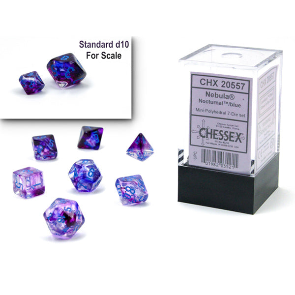 Chessex: Mini Polyhedral Dice set - Nebula (Online Order Only)