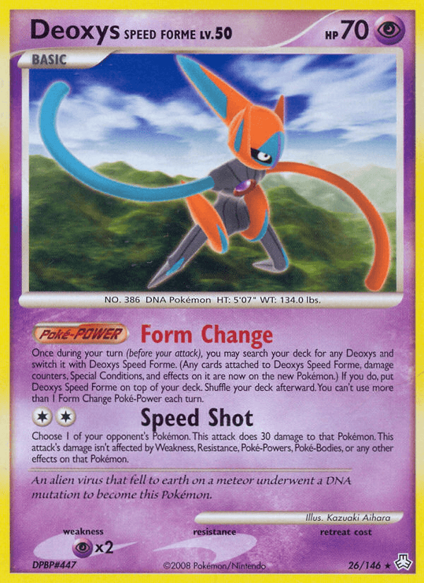 Deoxys Speed Forme (26/146) [Diamond & Pearl: Legends Awakened] (Online Only)
