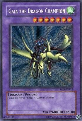 Gaia the Dragon Champion [LOB-EN125] Secret Rare (ONLINE ORDER ONLY)