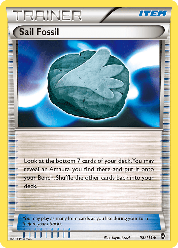 Sail Fossil (98/111) [XY: Furious Fists] (Online Only)