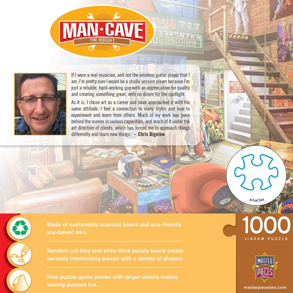 Man Cave - The Hideout 1000 Piece Jigsaw Puzzle (ONLINE ORDER ONLY)