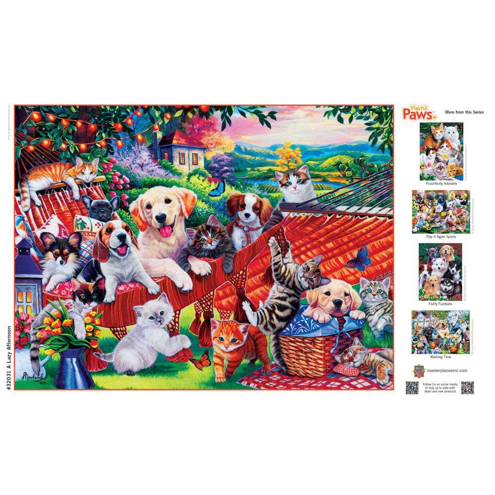 Playful Paws - A Lazy Afternoon 300 Piece EZ Grip Jigsaw Puzzle (ONLINE ORDER ONLY)
