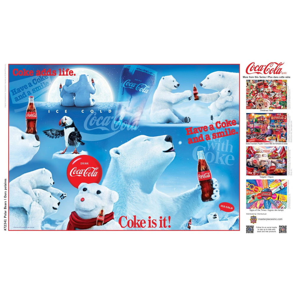 Coca-Cola Polar Bears 1000 Piece Jigsaw Puzzle (ONLINE ORDER ONLY)