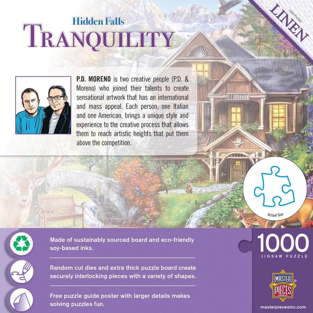 Tranquility - Hidden Falls Cottage 1000 Piece Jigsaw Puzzle