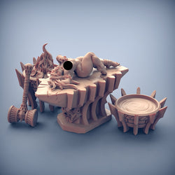 3D Printed Artisan Guild Dumlok Anvil Fiamma the Oracle Dumlok Flameseekers 28mm 32mm (Online Only)