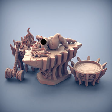 3D Printed Artisan Guild Dumlok Anvil Fiamma the Oracle Dumlok Flameseekers 28mm 32mm (Online Only)